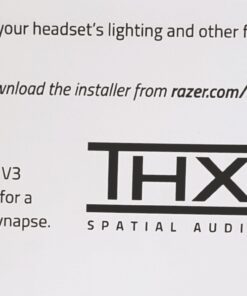 Razer Kraken V3 HyperSense Wired USB Gaming Headset w/Haptic Technology: Triforce Titanium 50mm Drivers - THX Spatial Audio - Hybrid Fabric & Leatherette Memory Foam Cushions - Detachable Mic 84 7179bngb3OL