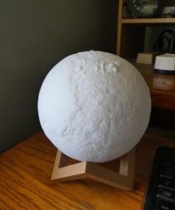 Ehobroc Moon Lamp 5.9 inch Moon Light Ball 3D Moon Lamp 3 Colors Moon Night Light, Touch&Remote Control LED Glowing Moon Globe Light, Christmas Gift for Kids Lover Children Parents Birthday Gifts 41 717A3e4dVoL