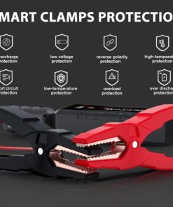 NEXPOW Car Jump Starter,Car Battery Jump Starter Pack 1500A Peak Q10S for Up to 7.0L Gas and 5.5L Diesel Engine12V Auto Battery Booster,Jumper Cables,Portable Lithium Jump Box with LED Light/USB QC3.0 24 717BNdtTGyL
