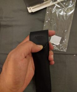 QUIVER Pen Holder for Notebook, Double Pen Holder, Full Grain Leather, Elastic, Reusable, Non-Adhesive, Fits A5 Notebooks, Journals, Planners, and Tablet Cases 8-8.5 Inches (20.3-21.5 cm) Tall 17 717CTqYNlVL