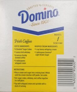 Domino Premium Pure Cane Sugar Cubes Dots, 1 Pound Box 1 Pound (Pack of 1) 15 717CaHaboL