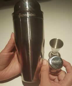 Nuvantee Cocktail Shaker Set,24 oz Martini & Drink Mixer w/ Built in Strainer, Measuring Jigger, Home Bartending Kit, Stainless Steel Martini Shaker 39 717CjllvZoL