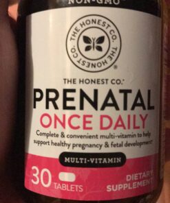The Honest Company Love the Bump Prenatal Once Daily Supplement | NSF-Certified, Non-GMO | 30 Count Tablets 25 717Dh9lTQKL