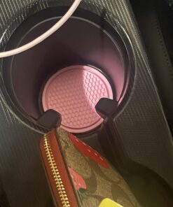 SINGARO Car Cup Coaster, 4PCS Universal Non-Slip Cup Holders Embedded in Ornaments Coaster, Car Interior Accessories, Pink 31 717E0H1SshL