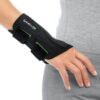 Mueller Sports Medicine Green Fitted Wrist Brace for Men and Women, Support and Compression for Carpal Tunnel Syndrome, Tendinitis, and Arthritis, Black Right Small/Medium (Pack of 1) 32 717EK39qVcL