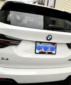 BMW Black Stainless Steel License Frame with M Logo 19 717EyxLUD6L