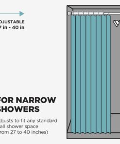 Zenna Home 502S Stall Adjustable Tension Shower Rod, Size-27 to 40", Chrome Stall Size - 27" to 40" 17 717Gm08KIoL