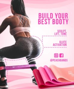 Peach Bands Resistance Bands Set - Exercise Workout Bands for Legs and Butt 20 717Gmeyv 0L