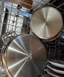 Legend 5 Ply 14 pc All Stainless Steel Heavy Pots & Pans Set | Professional Quality Cookware 5ply Clad Home Cooking & Commercial Kitchen Surface Induction Oven Safe | Non-Teflon PFOA, PTFE & PFOS Free Stainless Steel 5-Ply 43 717H0dZJ2kL