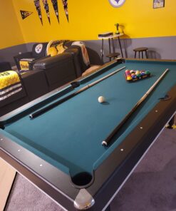 Triumph Sports Phoenix 7’ Billiard Table with Table Tennis Conversion Top for a Game of Pool or an Action-Packed Table Tennis Game 64 717HC5j2TL