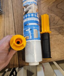 Origuuds Stretch Film, 80 Gauge Stretch Wrap with Handles, Industrial Strength Plastic Wrap for Moving, Pallet Wrap, Packing, Furniture Wrapping, Luggage (Clear/15 Inch x 1000 Feet,1 Roll) Clear 1 Roll/15in x 1000FT 23 717Ime7tg3L