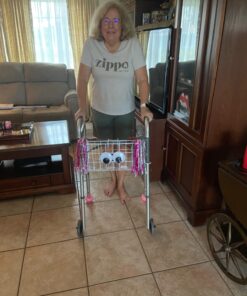 Drive Medical 10200B Walker Basket with Plastic Cup Holder, White 44 717JQkrE5BL