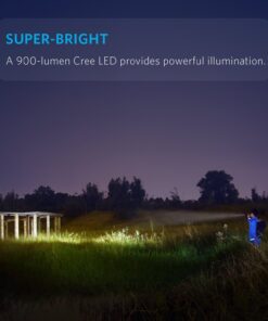Anker Rechargeable Bolder LC90 LED Flashlight, Pocket-Sized Torch with Super Bright 900 Lumens CREE LED, IPX5 Water-Resistant, Zoomable, 5 Light Modes 29 717JZWI9oML