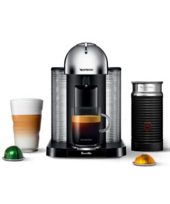 Alternative view of Breville Nespresso Vertuo Coffee and Espresso Machine, Chrome and Capsules VertuoLine, Dark Assortment Variety Pack, Dark Roast, 40 Count Coffee & Espresso Pods, Brews 7.8 oz and 1.35oz Machine + Aeroccino Machine + Capsules VertuoLine