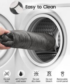 RENPHO Weighted Heating Pad for Back Pain Relief, FSA HSA Eligible, Electric Heat Pads for Neck and Shoulders, Fast-Heating, Auto Shut Off, Christmas Gifts for Women Men Mom Dad, ETL Certified, Gray A-gray-24"x33'' 32 717JwZBzd1L