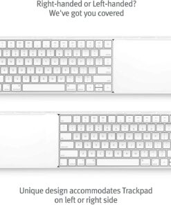 Alternative view of Twelve South MagicBridge | Connects Apple Magic Trackpad 2 to Apple Magic Keyboard Allowing Them to be one Unit for Desk or Lap use - Trackpad and Keyboard not Included Regular Keyboard White