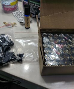 Teenitor Oil Bottles for Essential Oils, 36 Pcs 2 ml (5/8 Dram) Amber Glass Vials Bottles, with Orifice Reducers and Black Caps, with 2 Free Glass Transfer Eye Droppers 35 717L4fDEmaL