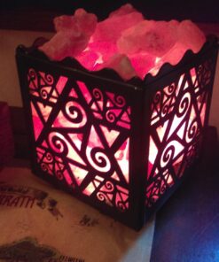 CRYSTAL DECOR Himalayan Pink Salt Lamp Basket & Dimmer Cord Bulb Star 35 717LFgPGTkL 1