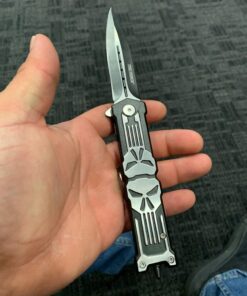 Punisher Glass Breaker Spring Assisted Knife Black Model 10 717M5CHmJdL