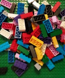 SCS Direct Building Block Bricks- Set of 1000 Pc Bulk Set-10 with 54 Roof Pieces- Compatible & Tight Fit with All Major Brands- Great for Activity Tables, Creativity & School Projects 55 717MJBhJFXL