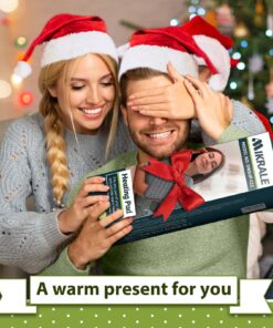 Heating Pad for Back, Neck and Shoulder Pain Relief, Electric Heating Pads for Cramps with 6 Heat Settings, Auto Shut-Off, Moist Dry Heat Options, Machine Washable, 12" x 24", Gifts for Women, Men Stripe 31 717MsbG4k1L