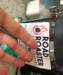 Coffee Gator Stainless Steel Canister - Large 22oz, Silver Coffee Grounds and Beans Container with Date-Tracker, CO2-Release Valve, and Measuring Scoop - Ideal Coffee Lovers Gifts for Her Gray with Green 65 717NA0wsjWL