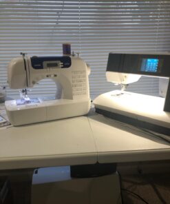 Brother Sewing and Quilting Machine, CS6000i, 60 Built-in Stitches, 2.0" LCD Display, Wide Table, 9 Included Sewing Feet, Beige/Blue 53 717NIVxVtL