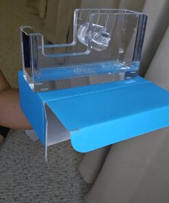 OfficeGoods Acrylic Tape Dispenser - Beautiful Modern Accessory for The Stylish Desk at Home, The Office, or School - Holds Standard, Large & Extra-Large Tape Rolls - Silver 27 717NrBLW1XL