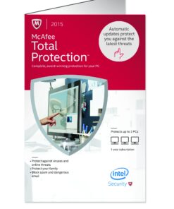 McAfee Total Protection 2015 | 3 Devices | PC Key Card [Old Version]