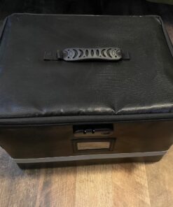 EXLIFBAG File Organizer, Fireproof File Box with Lids, Important Document Organizer Box with Lock, Portable File Folder Organizer with Handle Black 1 Layer 58 717O1qsoebL