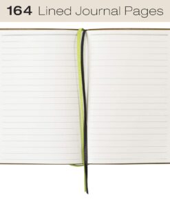 Global Printed Products Pocket Journal Notebook 4.25"x5.75" with Elastic Closure Leather Material (Green/Black) 8 717PbSgzE1L