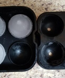 Housewares Solutions Froz Ice Ball Maker – Novelty Food-Grade Silicone Ice Mold Tray With 4 X 4.5cm Ball Capacity 52 717PysoyFGL