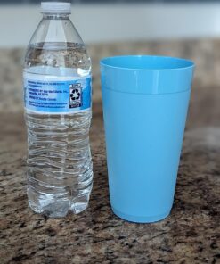 US Acrylic Newport 20 ounce Unbreakable Plastic Stackable Water Tumblers in Blue Sky | Set of 12 Drinking Cups | Reusable, BPA-free, Made in the USA, Top-rack Dishwasher and Microwave Safe 20-ounce 31 717R4jQ35QL