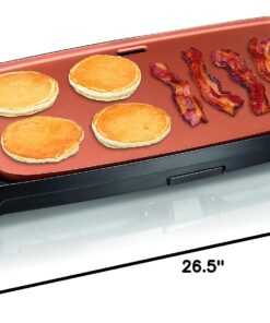 Hamilton Beach Durathon Ceramic Griddle Electric with 200 square inch PTFE & PFOA Free Cooking Surface (38519R) 23 717RErxB2pL 1