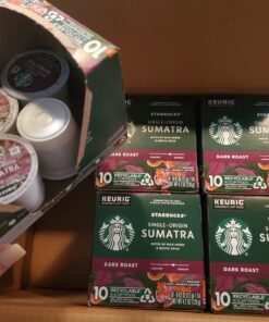 Starbucks K-Cup Coffee Pods—Dark Roast Coffee—Sumatra for Keurig Brewers—100% Arabica—6 boxes (60 pods total) 30 717RKQcgWQL