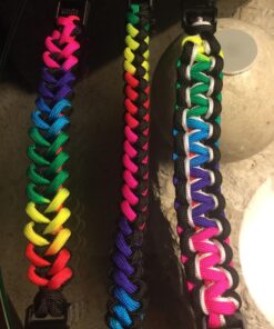 West Coast Paracord Macramé Weaving Rainbow Dip Dye Cord - Bright Color 550 Paracord (50 Feet) 50 Feet 7 717RRPart1L