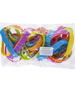 24 Assorted Superhero Comic Quotes & Sayings Colorful Rubber Jelly Bracelets for Children Birthdays, Party Favors, Kid's Goody Bags By Super Z Outlet 18 717S7BfG61L 1