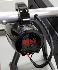 BOSS Audio Systems MRWT40 ATV UTV Marine Weatherproof Waketower System - 4 Inch Stereo Speakers, Full Range, 2 Way, Tweeters, IPX5 Rated, Sold in Pairs, Wake Tower For Boat 4 inch Speakers Black 400W 44 717Sl7JvihL