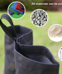 ABCCANOPY Canopy Weights 112 LBS Gazebo Tent Sand Bags,4pcs-Pack (Black) Medium Black 23 717SxRYuXOL
