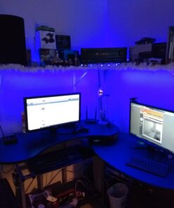 SUPERNIGHT LED Strip Light, 2835 SMD RGB Multi-Color Changing Lights, 16.4ft 300 LEDs Rope with IR Remote Controller, 12V Power Supply for Bedroom, TV-Back Lighting, Halloween, Christmas 2835RGB 24Keys 61 717T2yUQlML