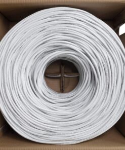 NavePoint Cat6 (CCA), 1000ft, White, Solid Bulk Ethernet Cable, 550MHz, 23AWG 4 Pair, Unshielded Twisted Pair (UTP) 6 717TM4R6pmL