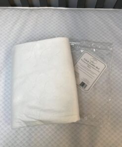 American Baby Company Waterproof Fitted Crib and Toddler Mattress Protector, Quilted and Noiseless Crib & Toddler Mattress Pad Cover, White, 52"x28"x9" Crib 1 Count 30 717TVdduDVL