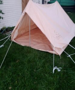 S'more Canvas Glamping Tent, 4 Season Family Camping Tent for 3/4/6 Person, Waterproof, Windproof, and Weather Resistant Tent for Family Glamping, Car Camping, Outdoor Party Cabin Tent(6.9ft x 8.5ft x 4.9ft) 43 717U5aHXJML