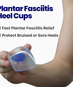 Heel Cups Plantar Fasciitis Inserts (3 Pairs) Silicone Heel Pads for Women or Men | Bone Spurs Heel Pain Relief | Gel Heel Protectors | Sore Feet Bruised Heel Treatment | Gel Shoe Insole (Small) Small/Medium (Pack of 6) 21 717VR7g75 L