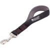 Leashboss Short Dog Leash for Dog Training | Padded Traffic Handle Short Leash for Dog Training, Total Comfort When Dog Walking | Traffic Leash for Dogs Large, Medium, Small | Short Nylon Dog Lead 12 Inch Black/Red/Grey