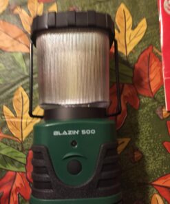 Blazin Ultra Bright Camping Lantern - Waterproof, Portable & Lightweight, 500 Lumens Rechargeable Camping Light, Runs Up to 6 Days - Ideal for Camping, Hurricane, Power Outages & Emergencies 500 Lumen Green 39 717VVXs2SAL