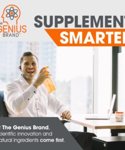 Genius Caffeine Pills 100mg, Extended-Release Microencapsulated Caffeine Pills - All-Natural Non-Crash Sustained Energy, Focus & Concentration Supplement - Nootropic Brain Booster - 100 Capsules 31 717WS0R5UIL