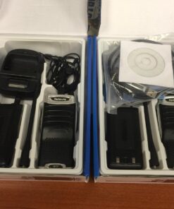 Retevis RT7 Walkie Talkies for Adults Rechargeable 16CH Hand Free Emergency Long Range Two Way Radio with Earpieces(Silver Black,5 Pack) with original G shape earpiece 27 717WVfBiMEL