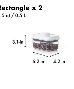 OXO Good Grips 10-Piece Airtight Food Storage POP Container Value Set, Standard Packaging,White,10 Piece 27 717XBIWNaL