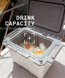 Pelican 50 Quart Elite Cooler White/Gray 19 717XDSLPXL